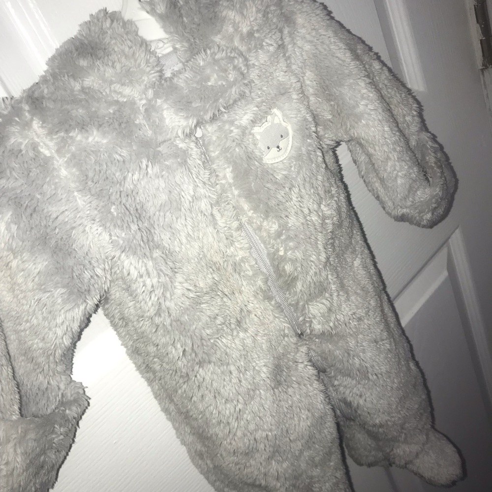 Fuzzy winter jumpsuit